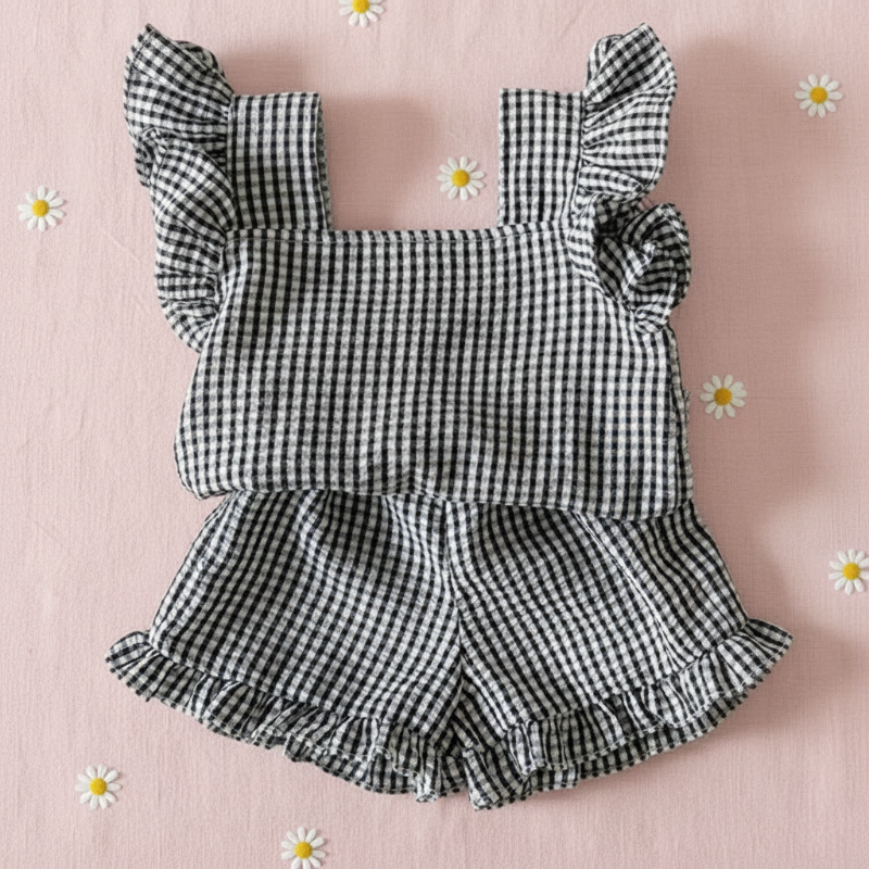 Girls Ruffle Tee – Luftigt & sødt – børnetøjssæt