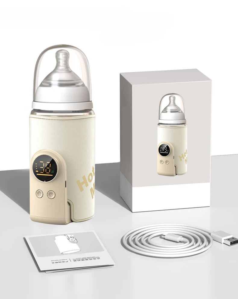 SmartBottle - Altid varm og klar - Trådløs genopladelig mælkevarmer