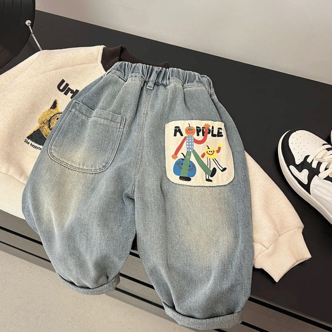Mini Fashion™ - Jeans med lige ben - Afslappede jeans