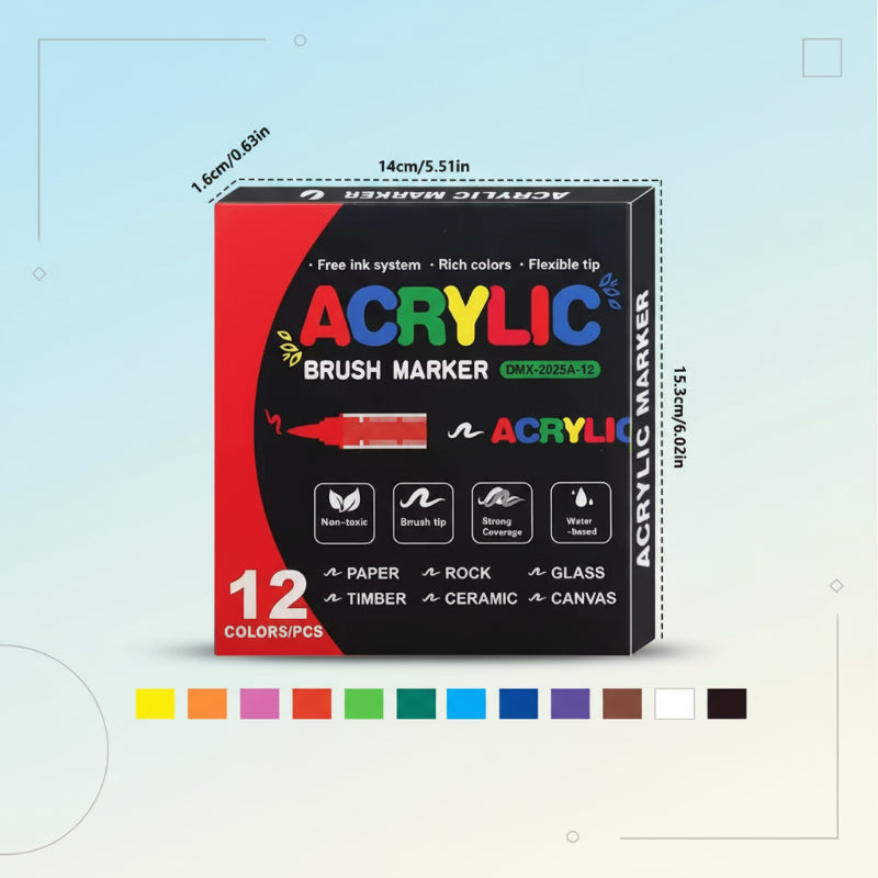ColorCraft – Kreativt og bæredygtigt – Akrylmarkører med penselspids