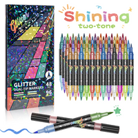 Thumbnail for ArtShine – Farverigt & sprudlende – Sæt med dobbeltsidede glitter- og lysende tuschpenne