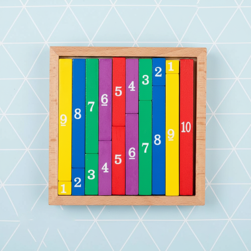 TinyMath – Lærerigt & pædagogisk – Regnetavle af træ med tal