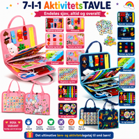 Thumbnail for 7-in-1 Busy Board – Motorik & læring – Aktivitetstavle