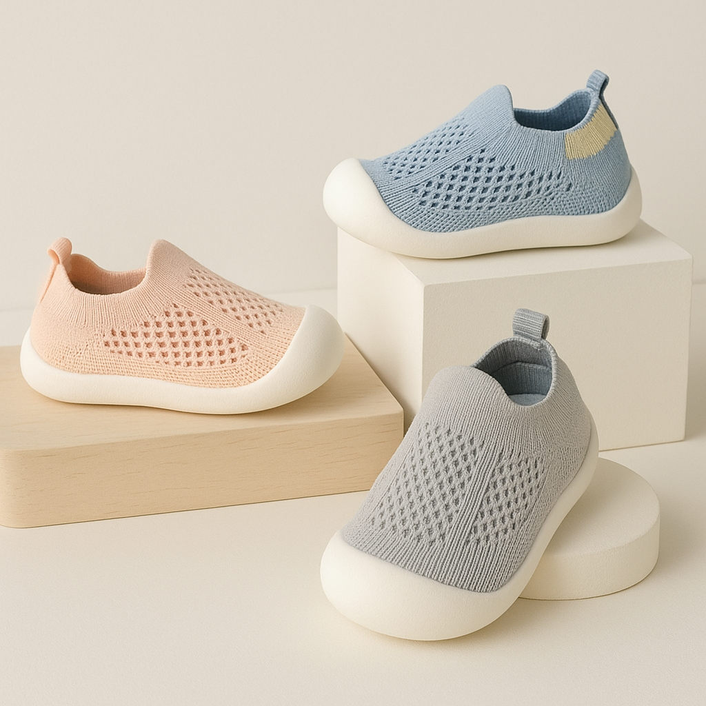 HappyFeet Comfy™ - Robust skridsikker sål - Børne kondisko