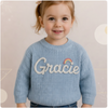 TinyStitch – Personlig strikket navnetrøje til børn