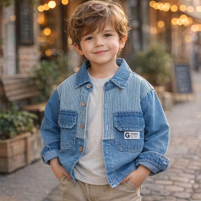 DenimStar – Stilfuld og bæredygtig – Jeansjakke til drenge