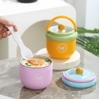 Thumbnail for MealMate – Praktisk og isoleret – Fritstål-frokostskål med ske