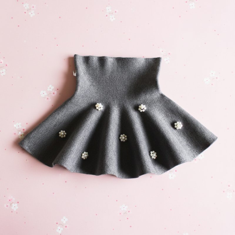 Girls Knitted Skirt – Komfort & stil – Børneskørt