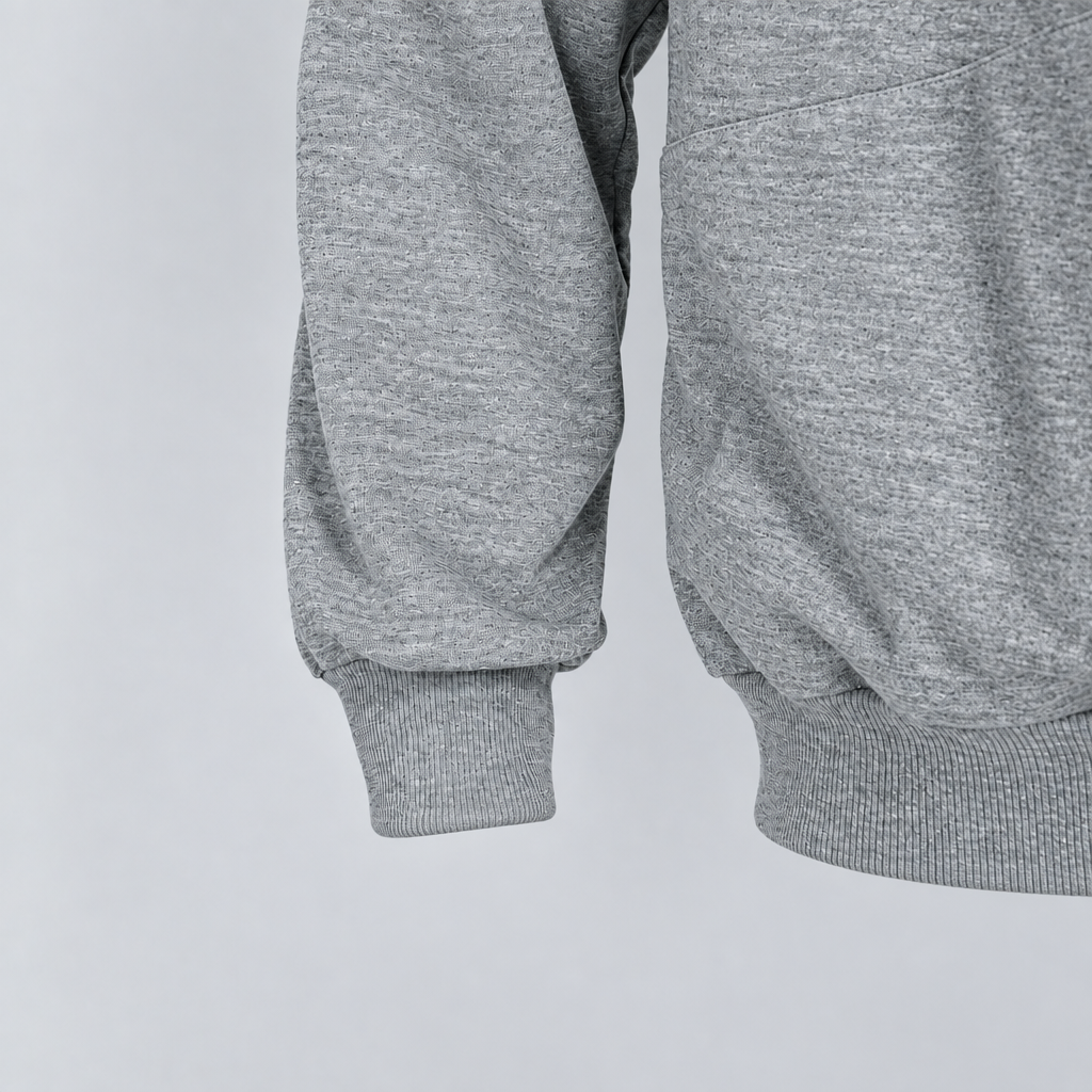 CuddleDad – Komfortabel og praktisk – Herre-hoodie med lomme til babyen