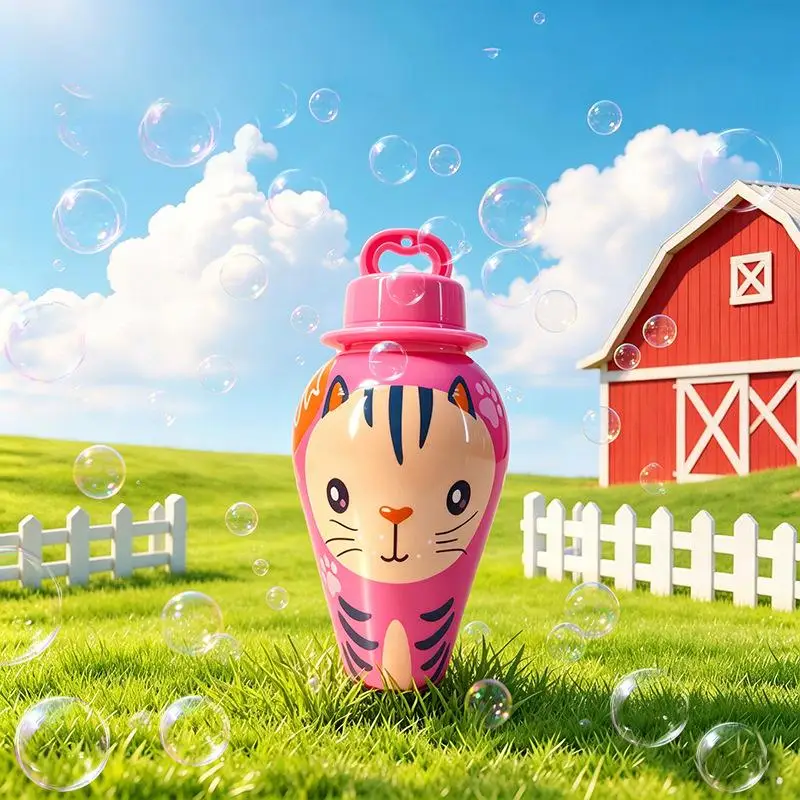 BubblePals – Munter & legende – Mini-boblemaskine med dyremotiv, der forhindrer spild