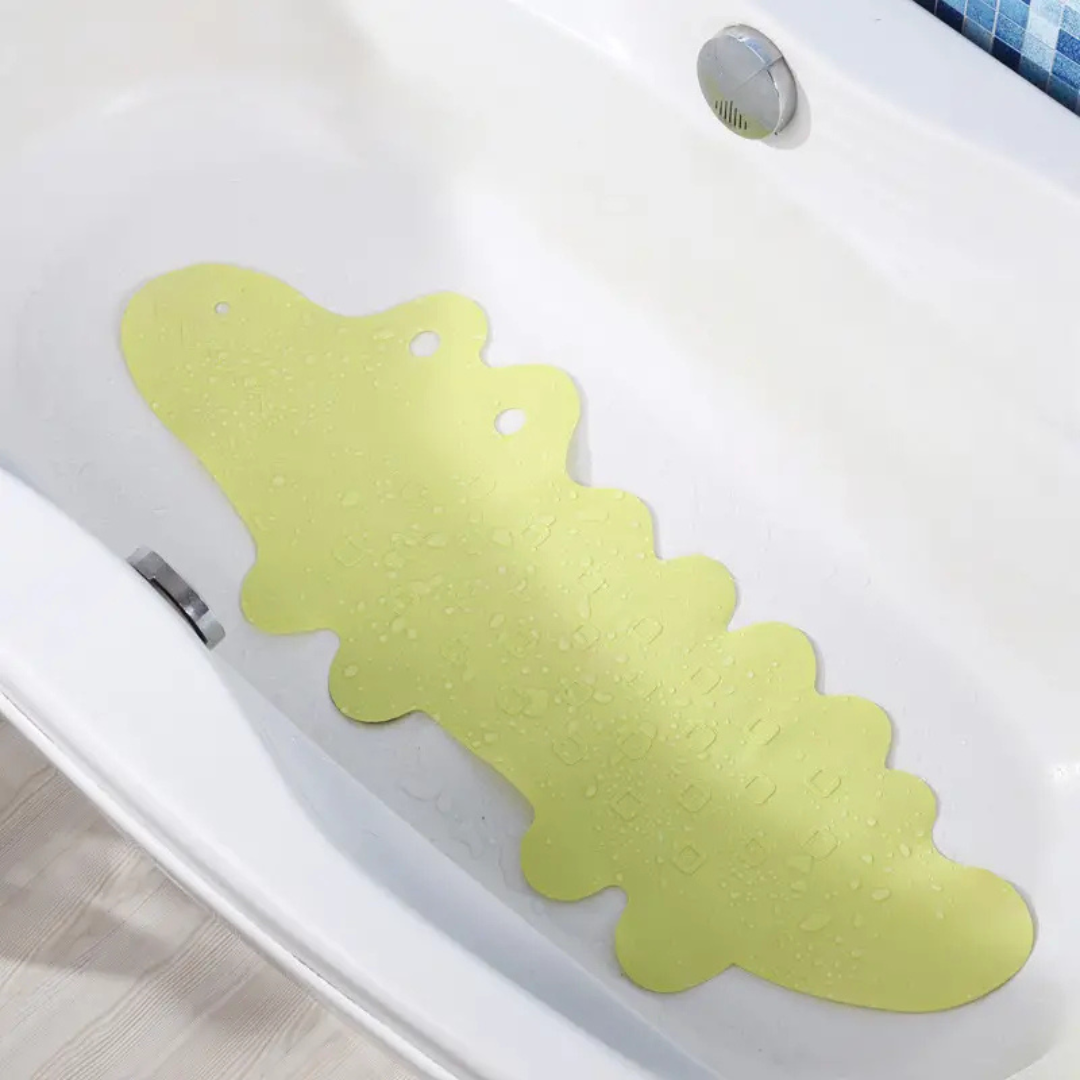 AquaJoy – Skridsikker og sikker – Børnebademåtte Krokodille