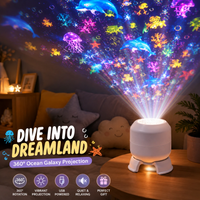 Thumbnail for SeaDream – Leg og læring – 360° roterende LED-natlampe