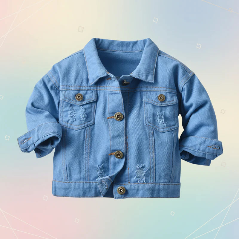 Candy Color-jeansjakke – Letvægtsjeansjakke til børn