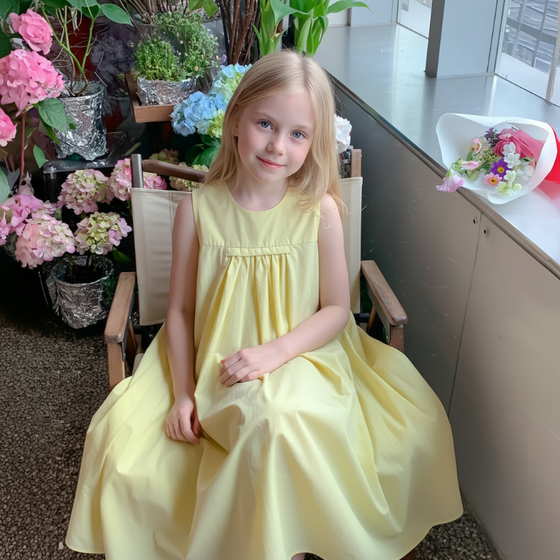 Summer Dress – Let og sommerlig – Gul sommerkjole