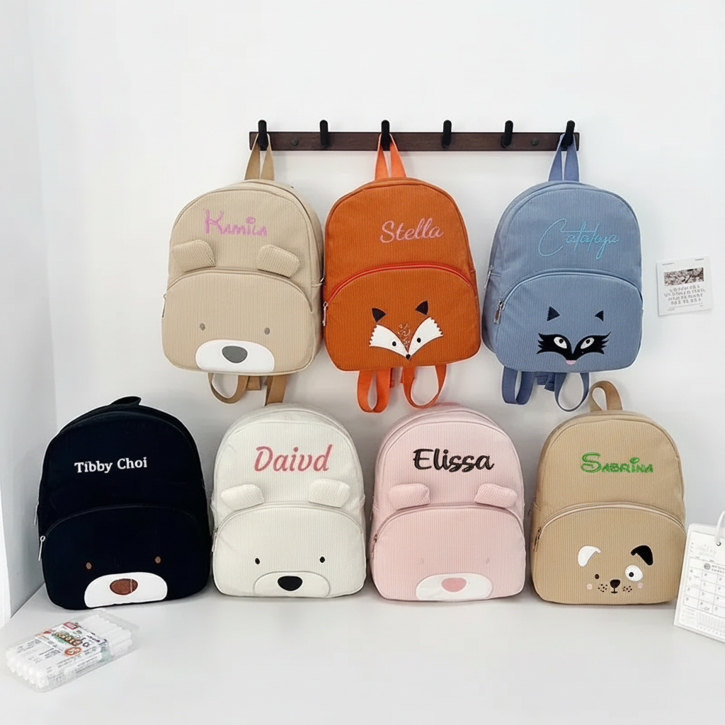 MyLittleBag – Personligt & sødt – Personlig børnerygsæk med navn og dyremotiv