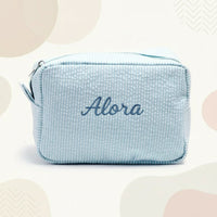 Thumbnail for Striped Name Pouch – Personlig og stilfuld – Makeup-taske