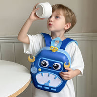 Thumbnail for MiniBot – Cool & praktisk – børnerygsæk med robotmotiv