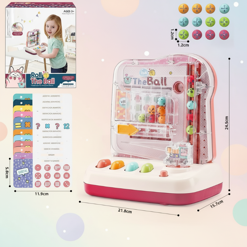 Montessori Math Track Game – Læring & Logik – Kuglebane-spil