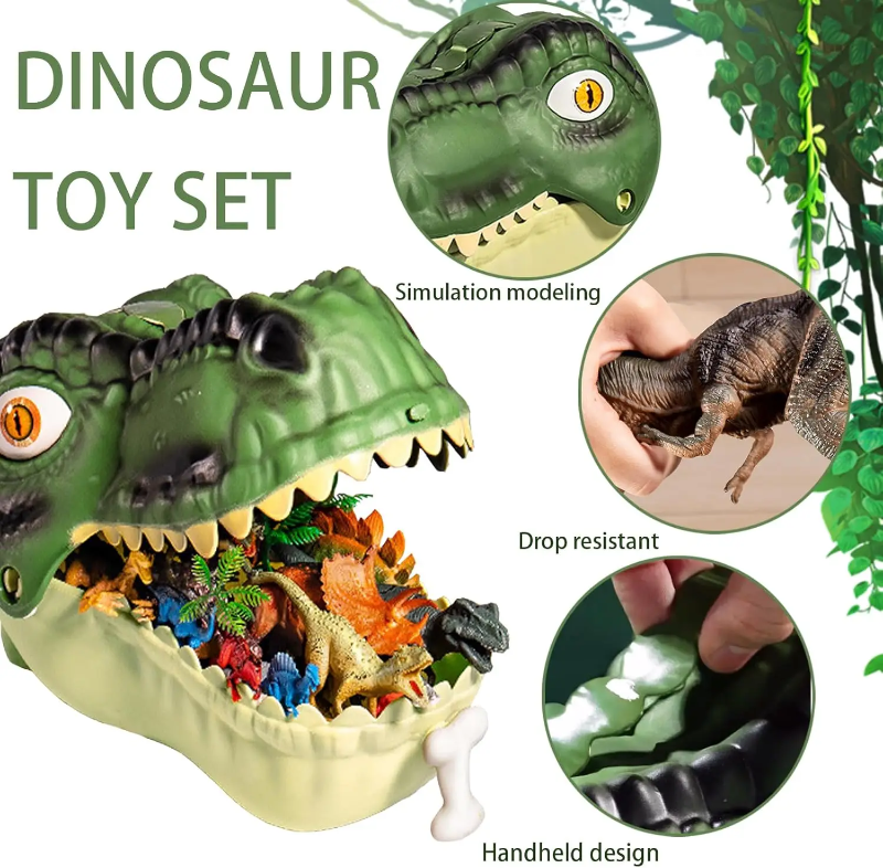 DinoWorld – Kreativt & realistisk – Dino-hoved-legesæt