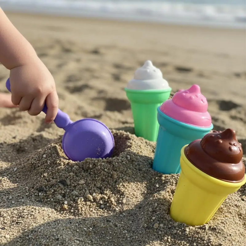 BeachFun – Sandleg & Kreativitet – Strand-is-skovl-legesæt
