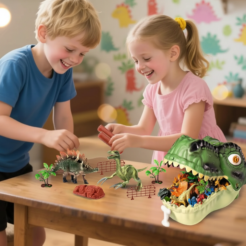 DinoWorld – Kreativt & realistisk – Dino-hoved-legesæt