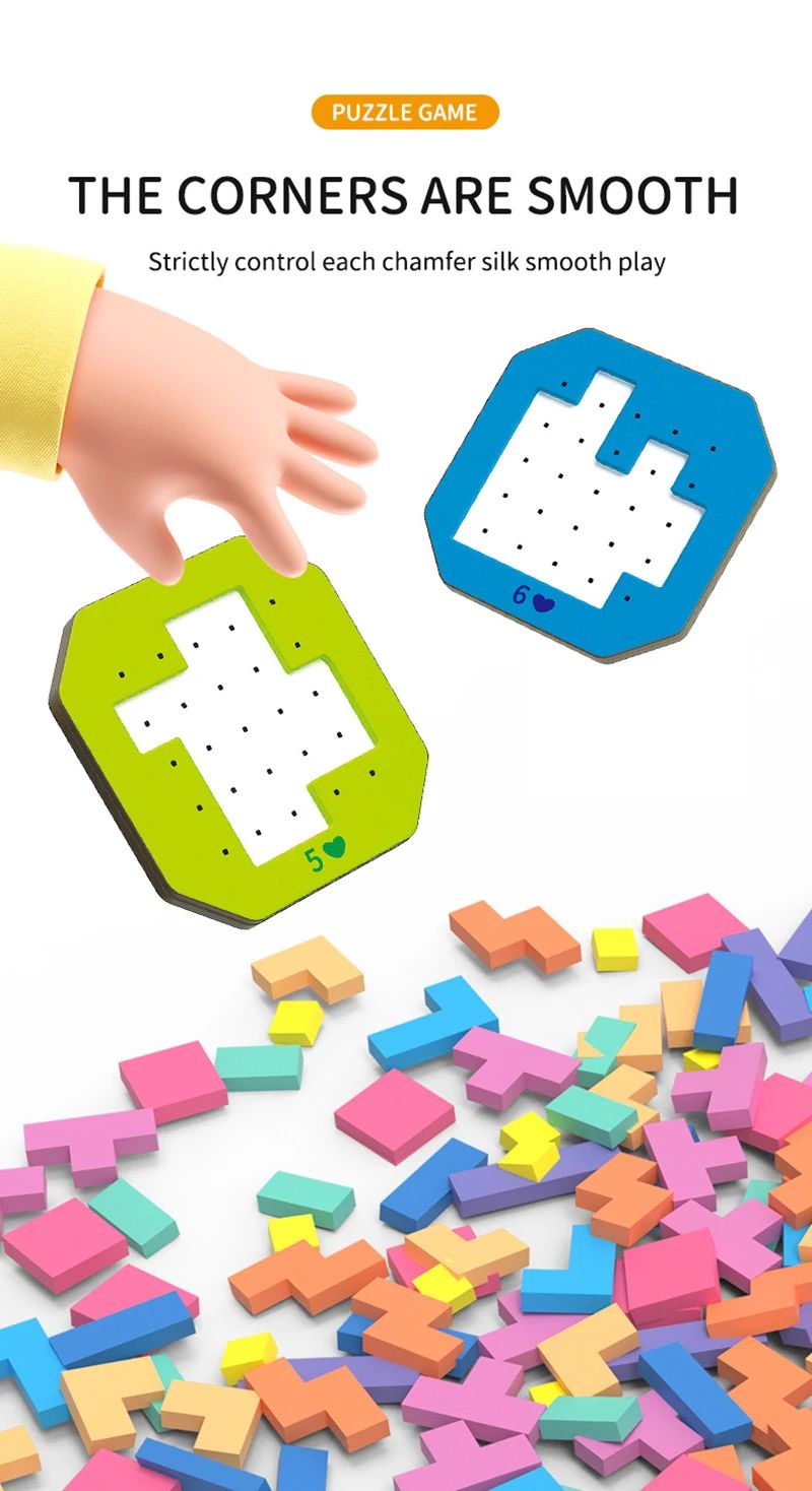 Logic Blocks™ – Farve og kreativitet – Geometriske puslespil