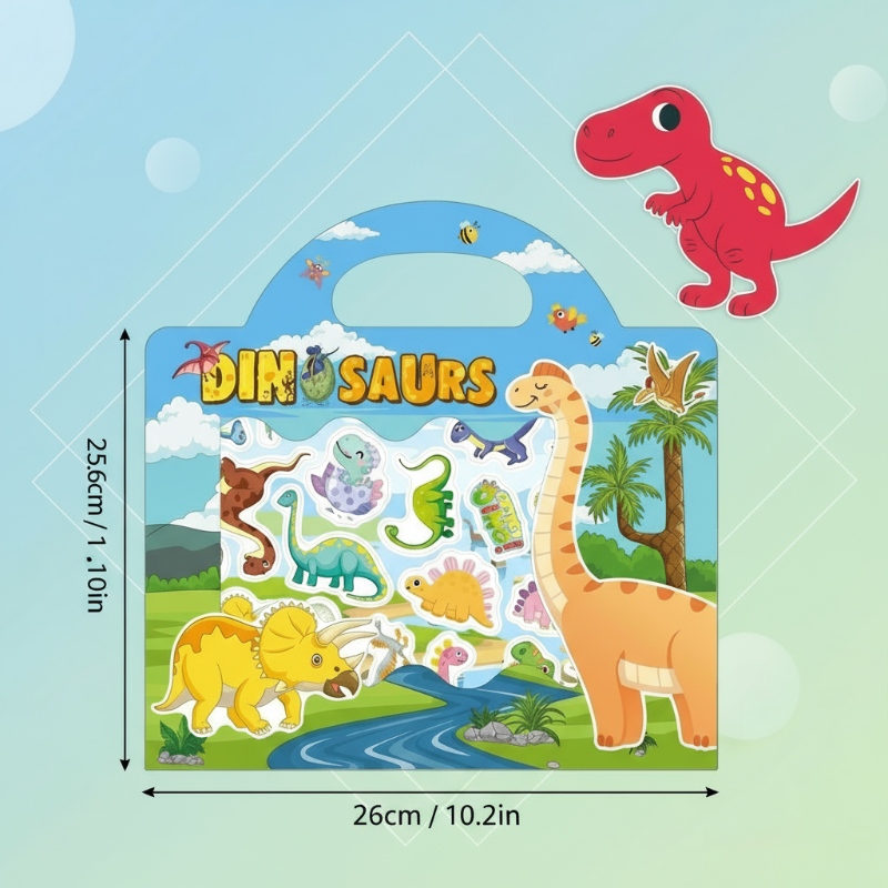 StickerFun – Farverig og lærerig - genanvendelig klistermærkebog