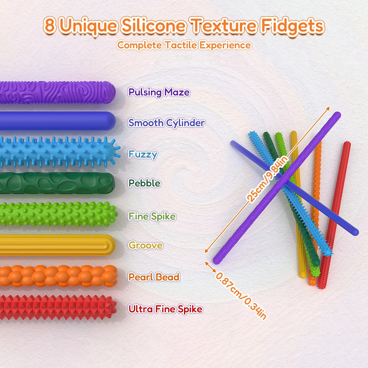 SensoryFlex – Beroligende & interaktivt – sensoriske fidget-sticks