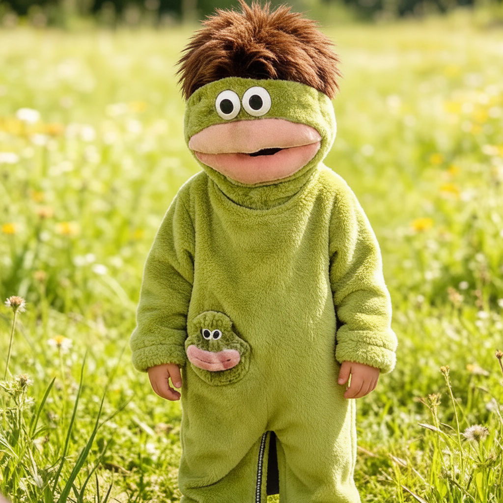 LittleMonster – Behagelig & sød – Børne-onesie med sjovt monster-motiv