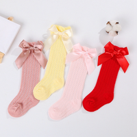 Thumbnail for LittleCharm – Bløde og stilfulde – knæstrømper til piger med sløjfe