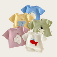 Thumbnail for LittlePatch – Tegneserie & Sjov  – Børnet-shirt med tegneserie-patches