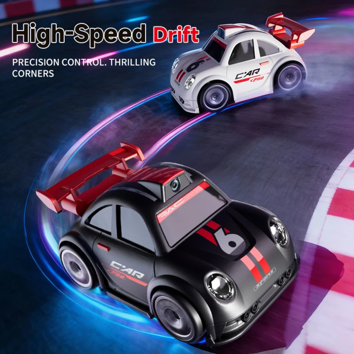 RacePro – RC & Stunt – Drift-Sensing Racer Auto med kamera