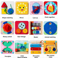 Thumbnail for TinySkills – Kreativt & lærerigt – Montessori magnetisk aktivitetsbræt