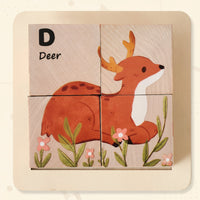 Thumbnail for WoodMind – Kreativt og lærerigt – 6-i-1 Montessori-dyrebrik med træbrikker