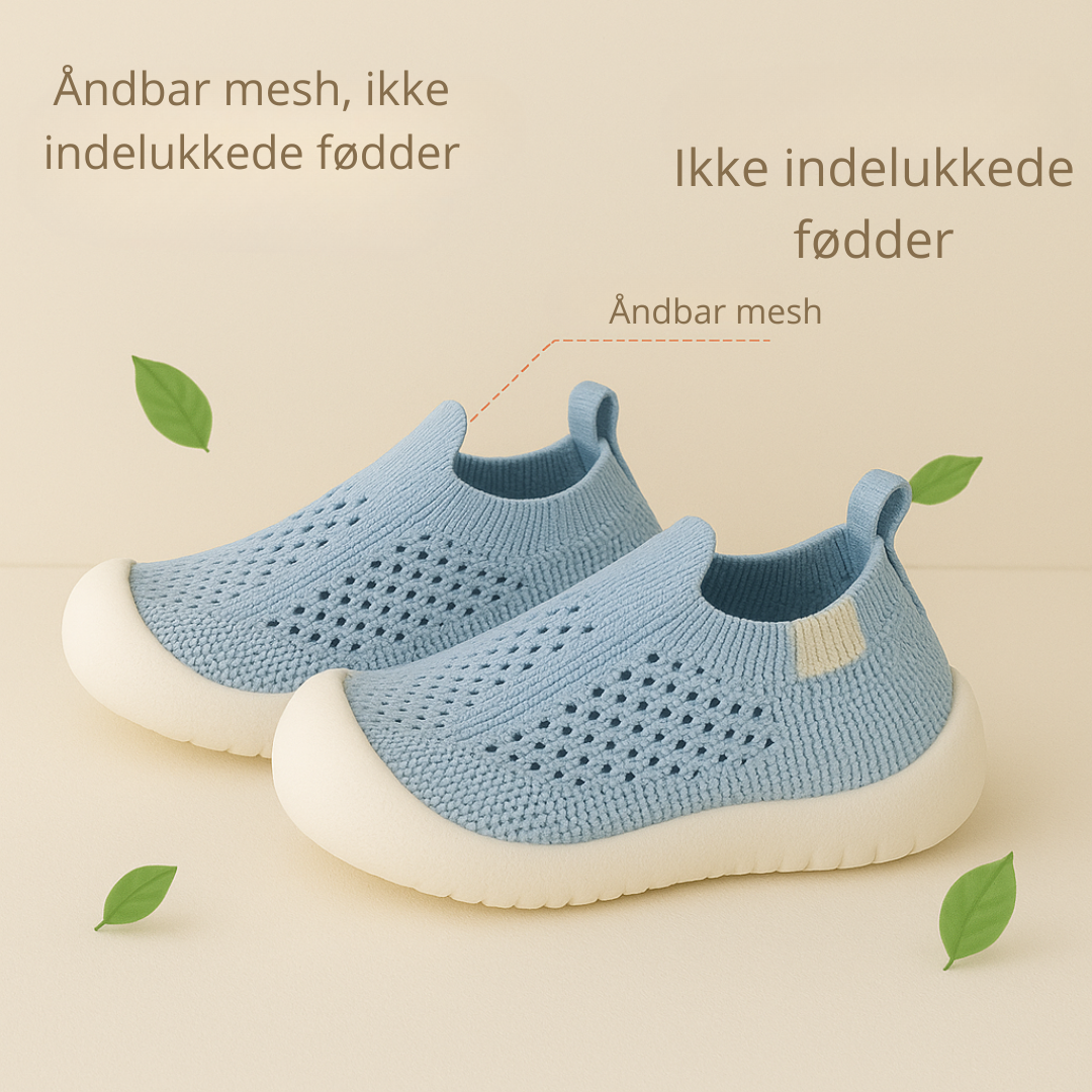 HappyFeet Comfy™ - Robust skridsikker sål - Børne kondisko