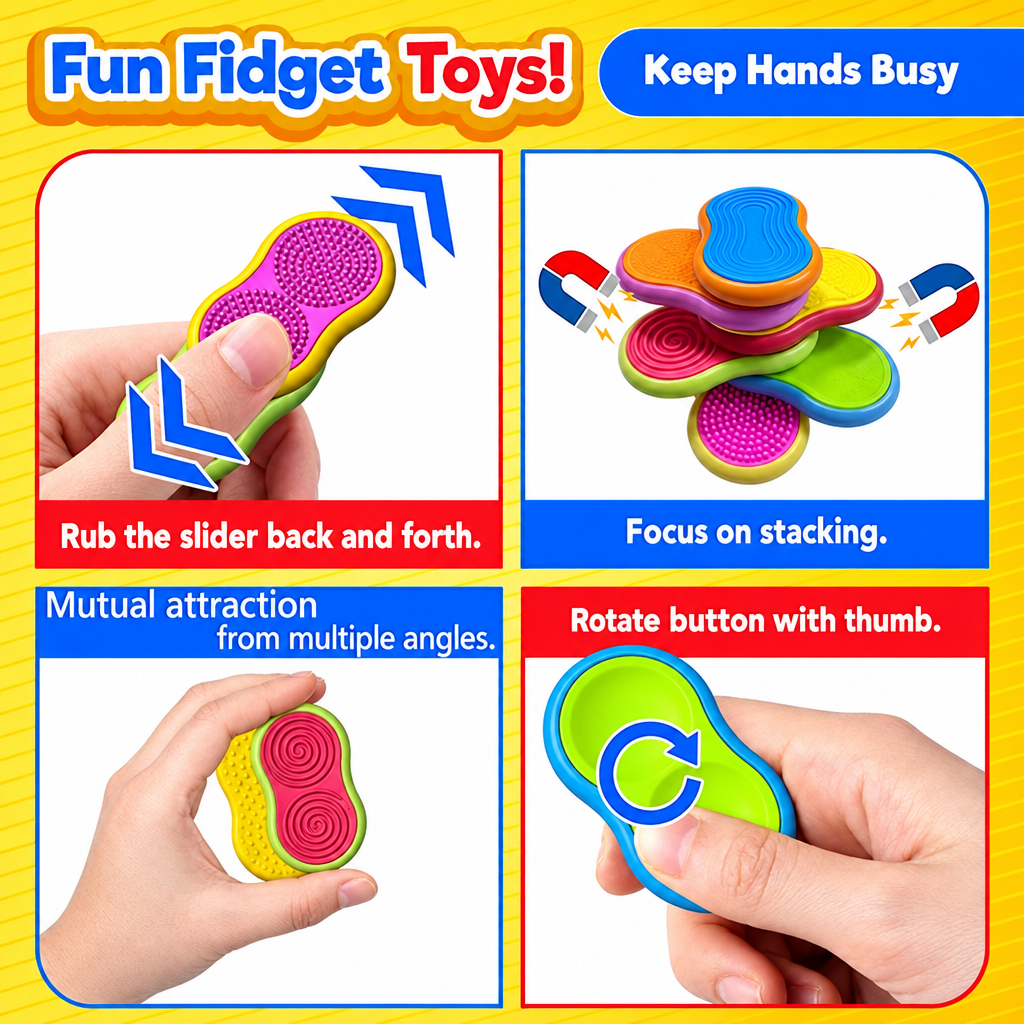 SensorySlide – Beroligende & interaktivt – magnetisk fidget-legetøj