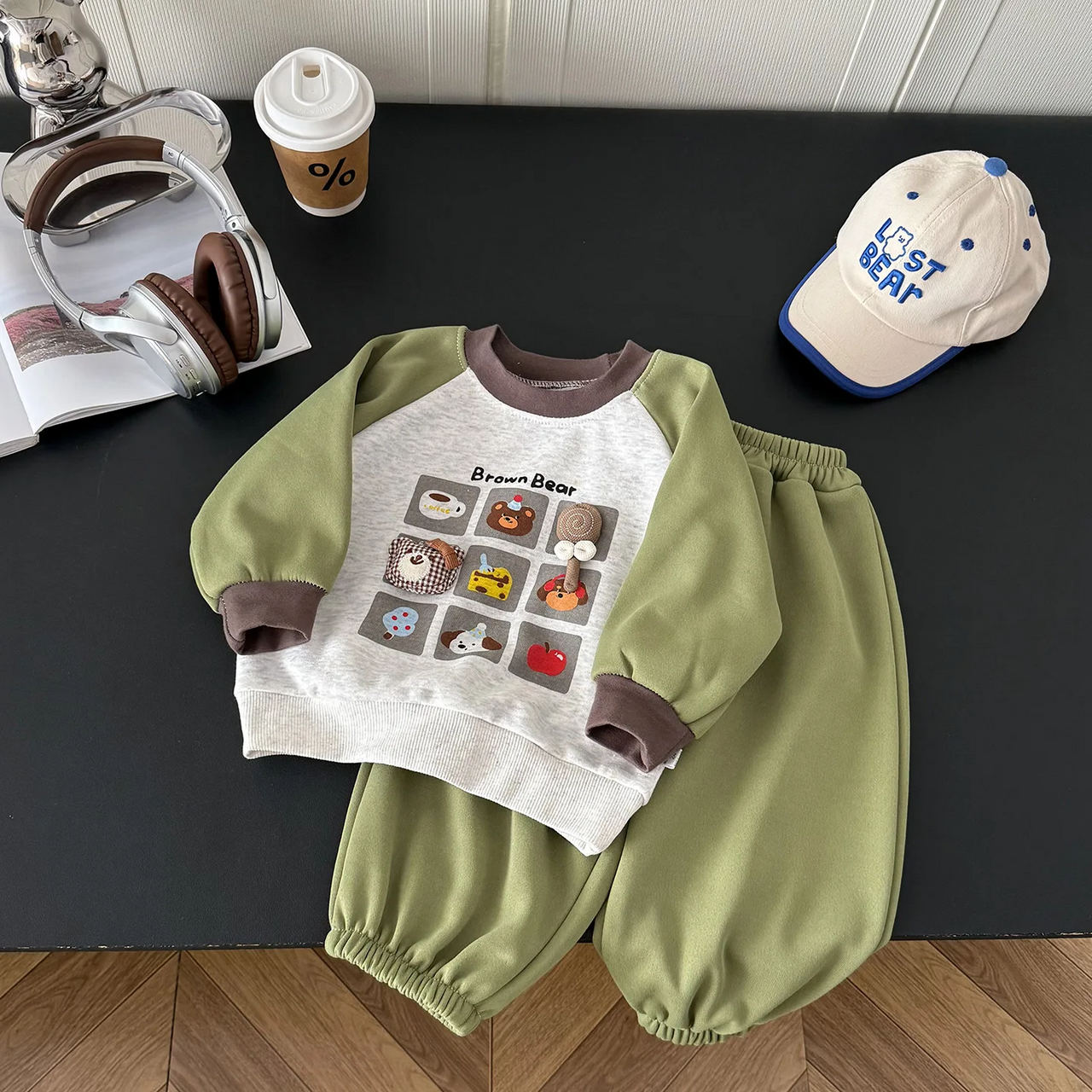 MiniBuddy – Blødt og praktisk – Børnesweatersæt med lange ærmer