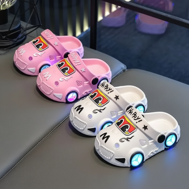 GlowRun – Stilfuldt & sjovt – LED-tøfler til bilen