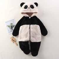 Thumbnail for CozyBear – Blødt & varmt – Baby-onesie med dyrehætte
