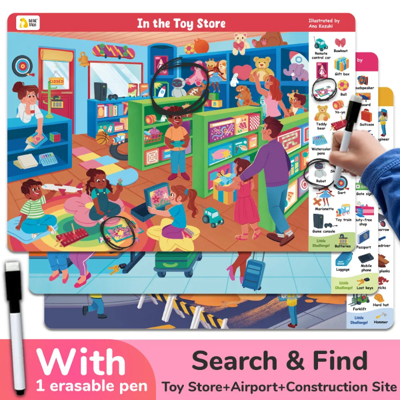 Search and Find Game – Læring & leg – Aktivitetsbog