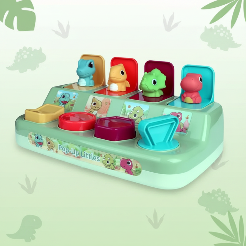 Pop Up Activity Toy – Udforsk & Lær – Sensorisk babylegetøj