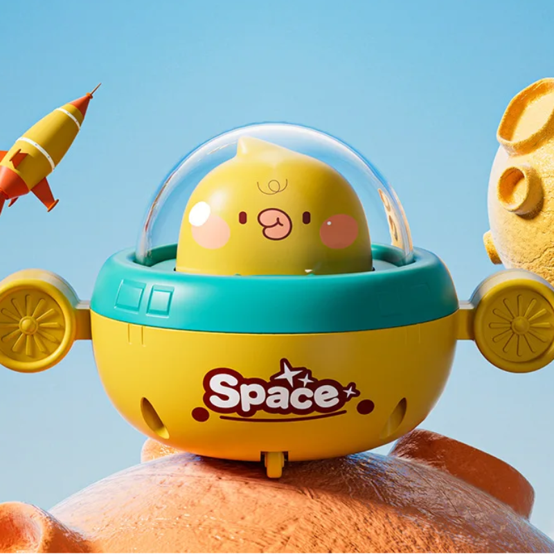 Push and Go UFO Toy – Motorik & leg – UFO Legetøj