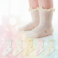 Thumbnail for HappyToes – Farverige & søde – babysokker (sæt med 5)