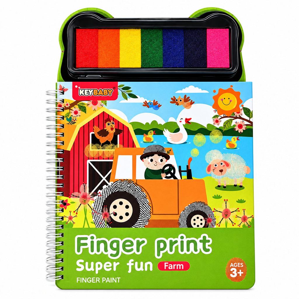 FingerArt – Kreativt & farverigt – Bog om fingermaling til børn