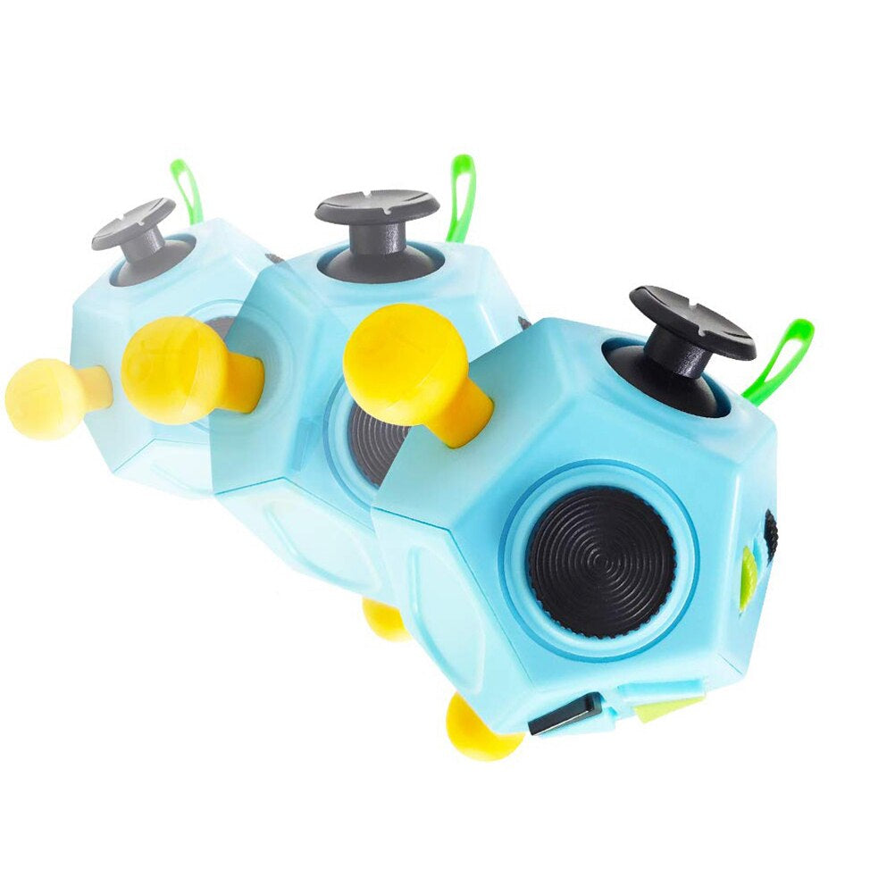 12-Sided Decompression Toy™ - afhjælper stress - sensorisk legeterning