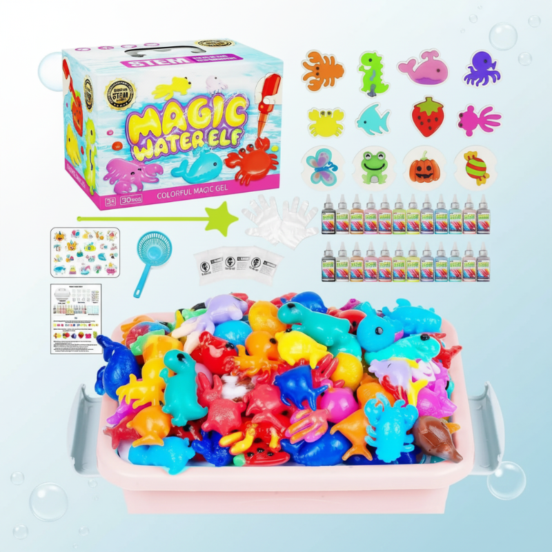 Magic Gel Water Beads – Kreativt & sansemæssigt – Legesæt til at forme vand
