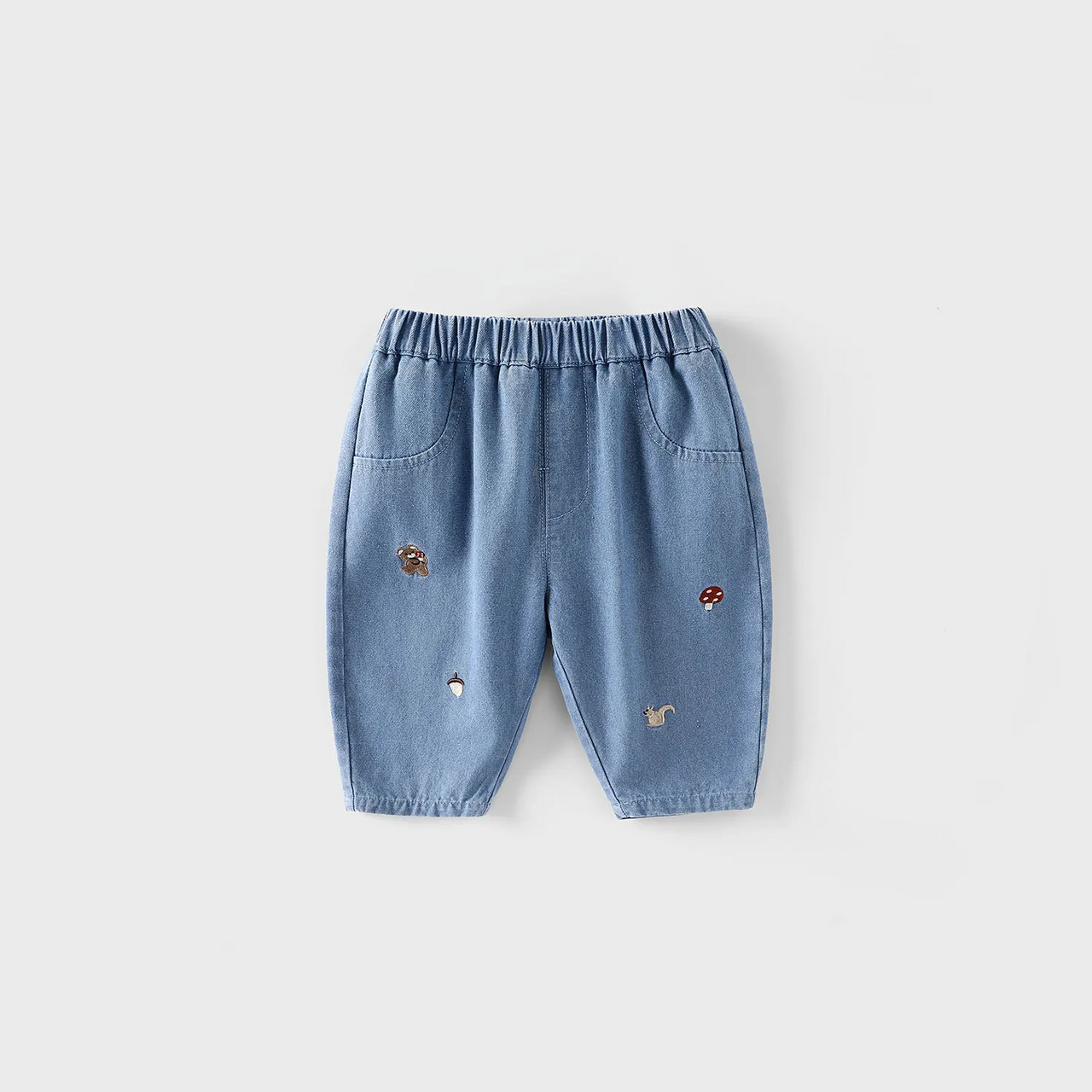 LittlePatch – Blødt og behageligt – Børnebukser med broderede detaljer