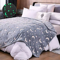 Thumbnail for Glow In The Dark Blanket™ - Sparkling Dreams - Tæppe, der lyser i mørket