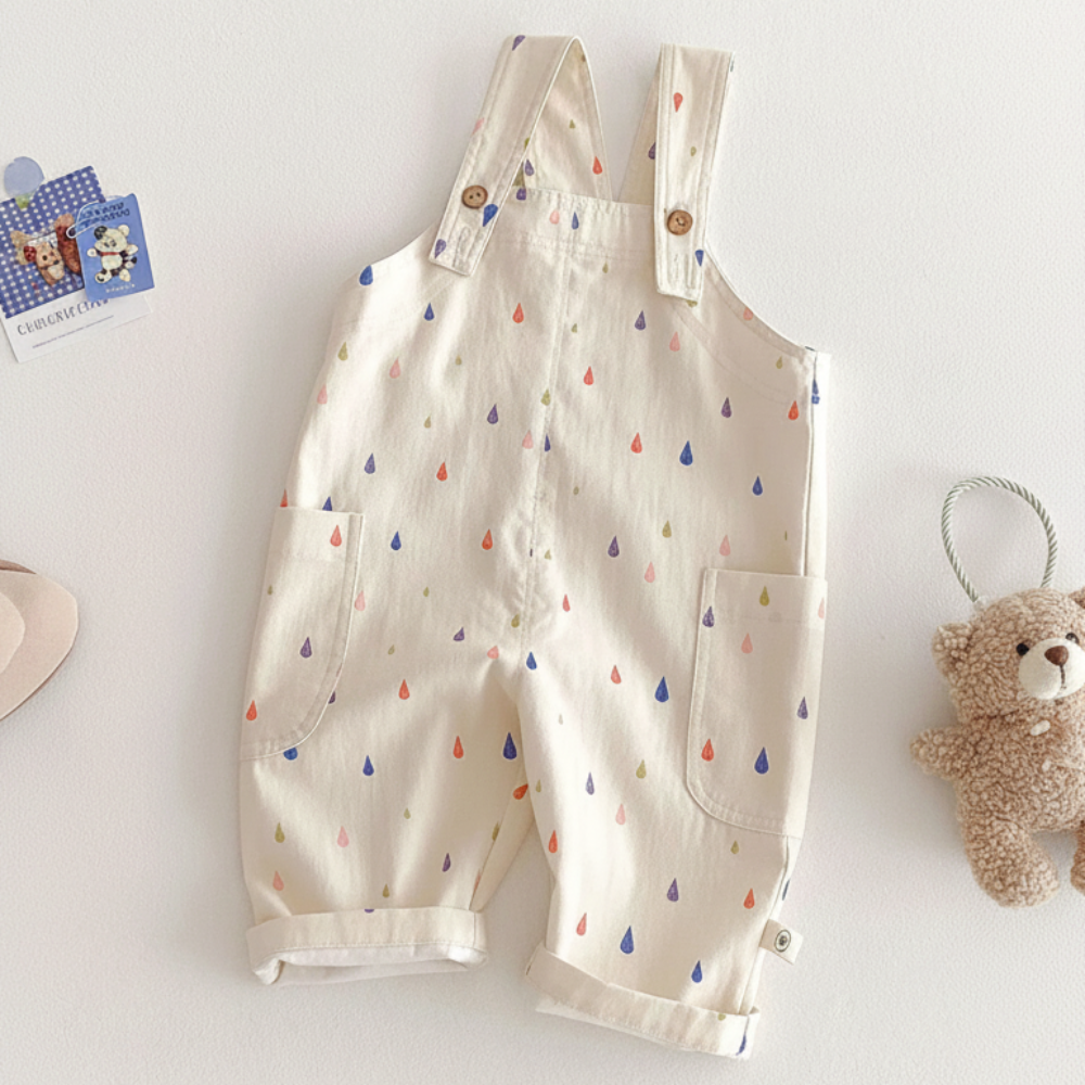 TinyStyle – Legesyge & behagelige – børneoveralls med print