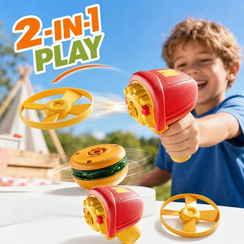 Flying Disk Toy – Kreativt & Bevægeligt – Gyro Gun